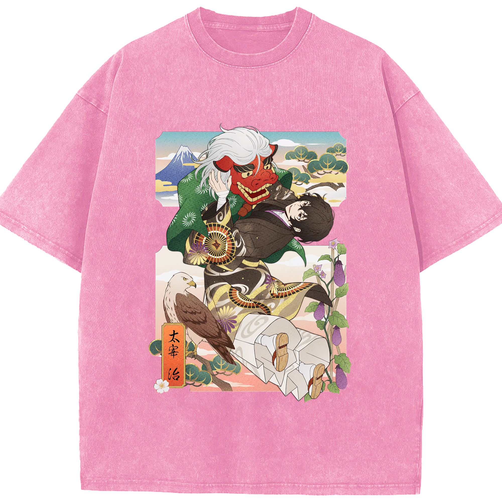 （画像用） 文豪ストレイドッグス Bungo Stray Dogs 綿100% ヴィンテージ風 半袖Tシャツ（フロントプリント）